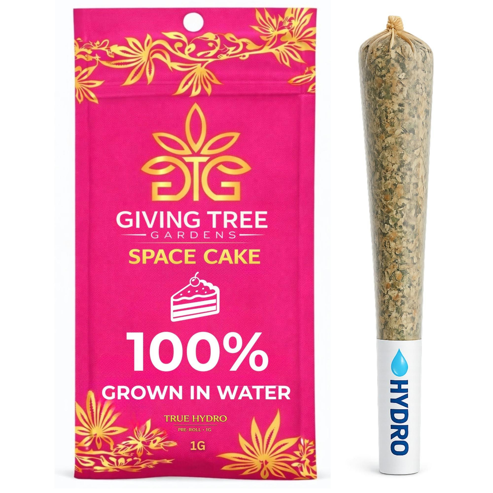 Giving Tree Gardens - Space Cake – 1G Pre-Roll | 100% WATER GROWN • TRUE HYDRO - 1