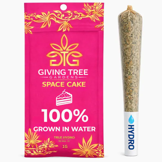Giving Tree Gardens - Space Cake – 1G Pre-Roll | 100% WATER GROWN • TRUE HYDRO - 1