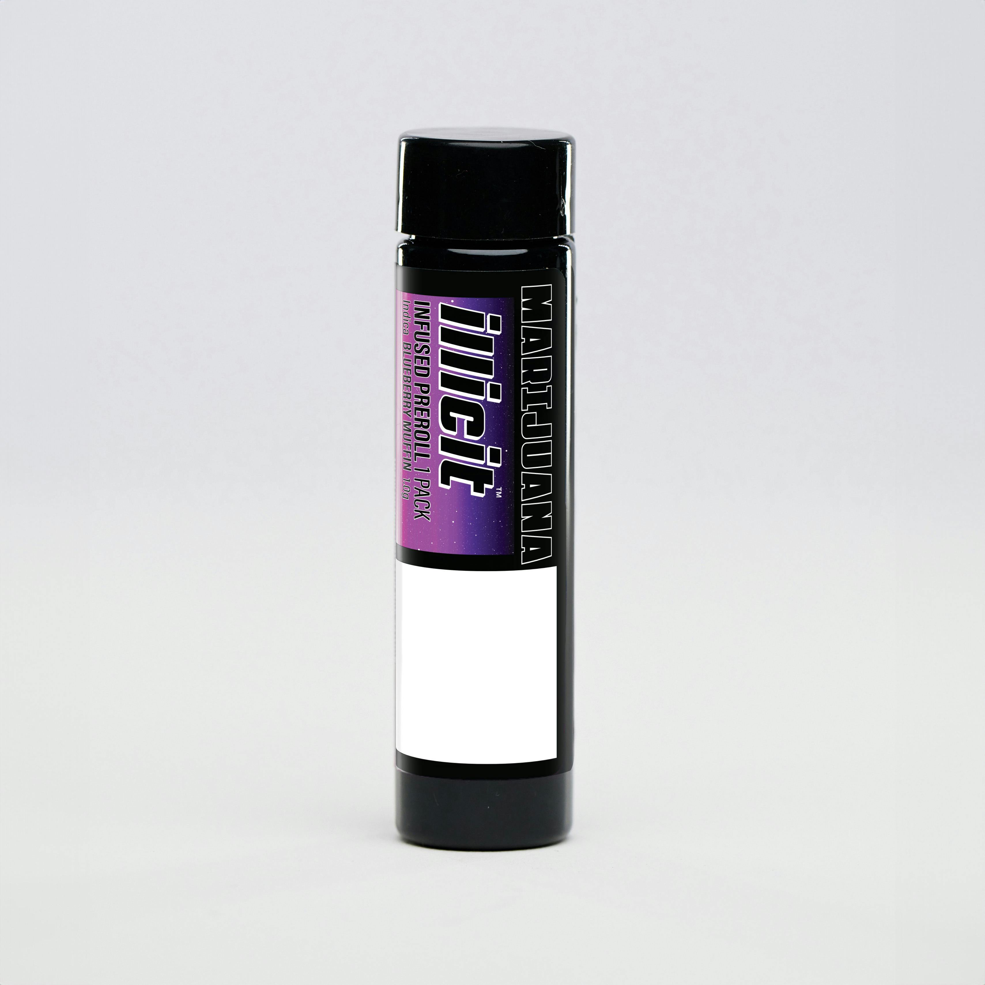 ILLICIT - Blueberry Muffin 1g Infused Smokos Preroll Single - 1