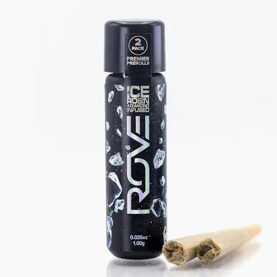 ROVE - Orange Cookie Chem - Premier Ice Rosin Infused Prerolls | 2pk - 1