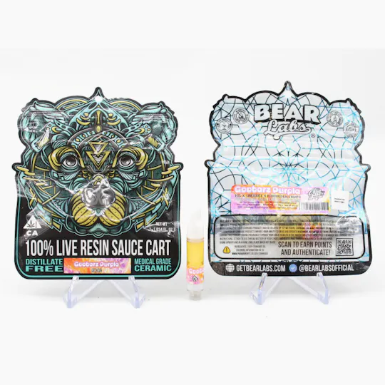 Bear Labs - BEAR Labs - Gooberz Purple - 510 Threaded - Cartridge - 1