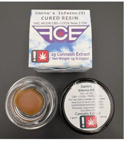 Hoodview Cannabis - First Class | Dante's Inferno Live Resin 1g - 1