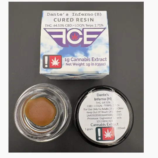 Hoodview Cannabis - First Class | Dante's Inferno Live Resin 1g - 1