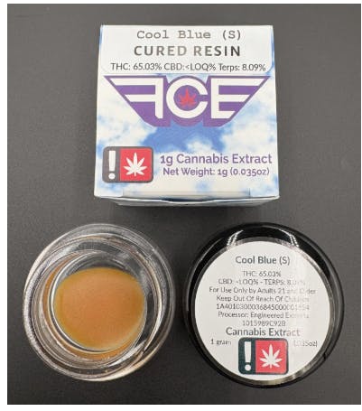 Hoodview Cannabis - First Class | Cool Blue Live Resin 1g - 1