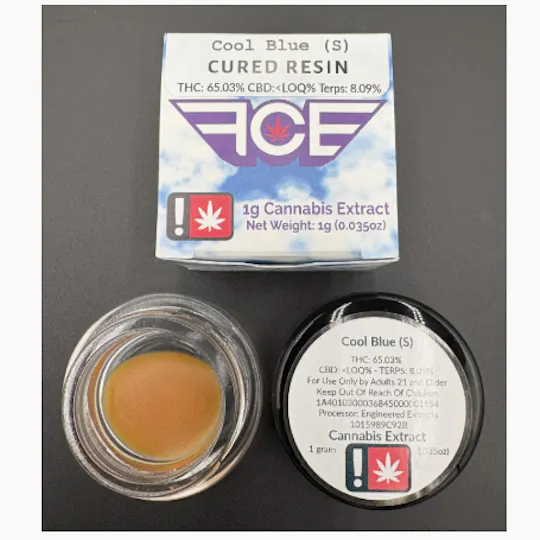 Hoodview Cannabis - First Class | Cool Blue Live Resin 1g - 1