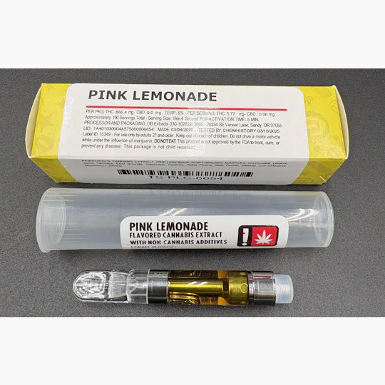 Hoodview Cannabis - Terp Smackers | Pink Lemonade Cartridge 1g - 1