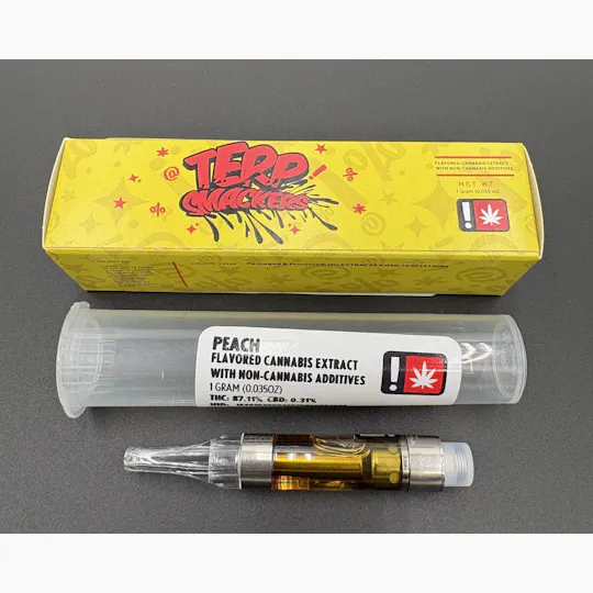 Hoodview Cannabis - Terp Smackers | Peach Cartridge 1g - 1