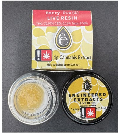 Hoodview Cannabis - Engineered Extracts | Berry Pie Live Resin 1g - 1