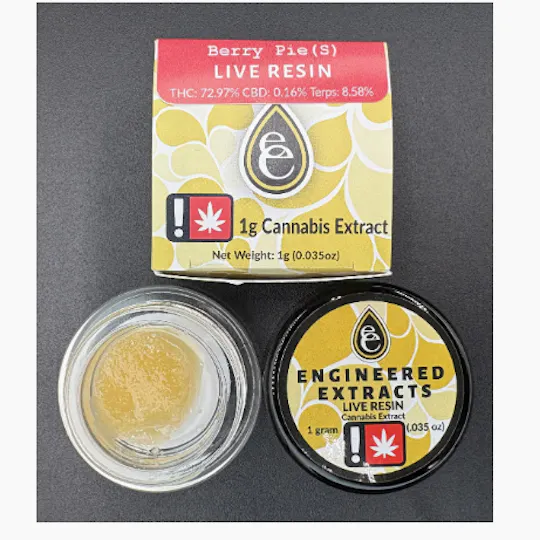 Hoodview Cannabis - Engineered Extracts | Berry Pie Live Resin 1g - 1