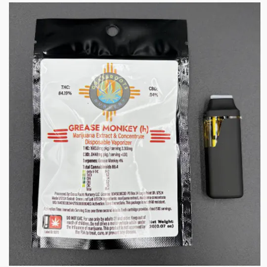 Hoodview Cannabis - Grass Roots | Grease Monkey AIO Disposable 2g - 1