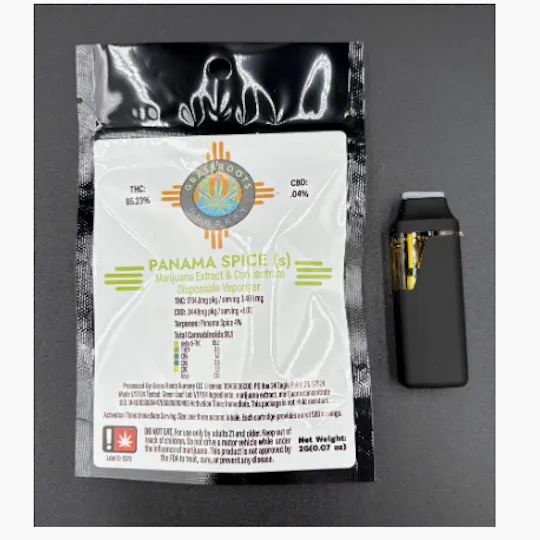 Hoodview Cannabis - Grass Roots | Panama Spice AIO Disposable 2g - 1