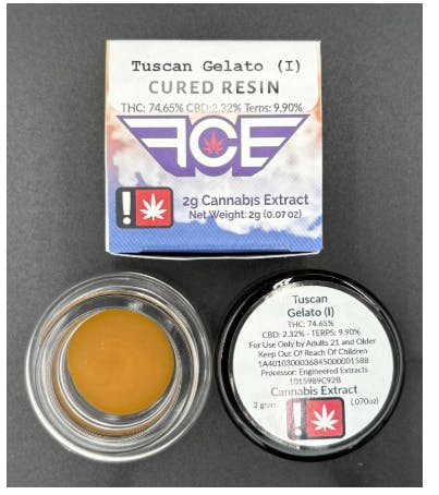 Hoodview Cannabis - First Class | Tuscan Gelato Live Resin 2g - 1