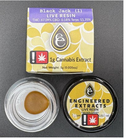 Hoodview Cannabis - Engineered Extracts Black Jack Live Resin 1g - 1