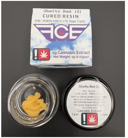 Hoodview Cannabis - First Class | Ghetto Red Live Resin 1g - 1