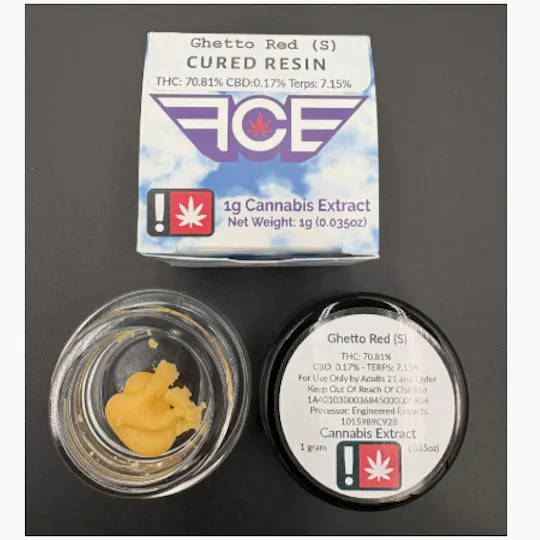 Hoodview Cannabis - First Class | Ghetto Red Live Resin 1g - 1