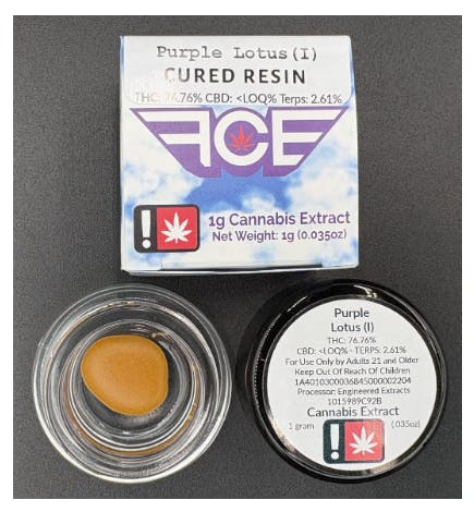 Hoodview Cannabis - First Class | Purple Lotus Live Resin 1g - 1