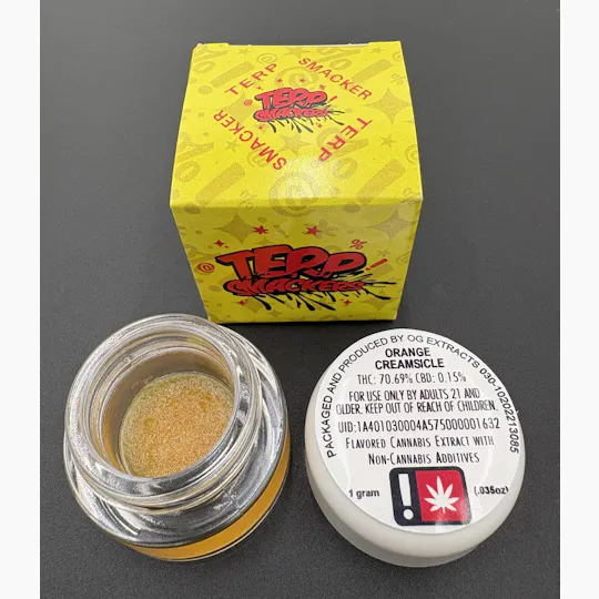 Hoodview Cannabis - Terp Smackers | Orange Creamsicle Live Resin 1g - 1