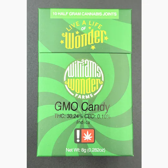 Hoodview Cannabis - WillIams Wonder | GMO Candy Pre Roll .5g- 10pk - 1