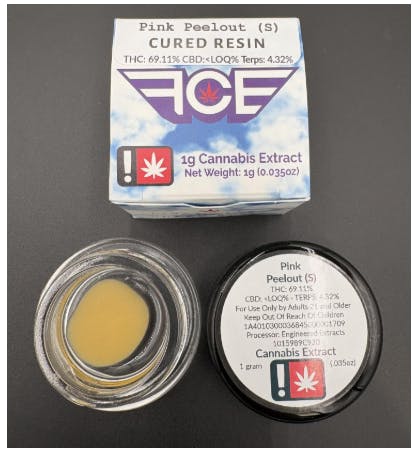 Hoodview Cannabis - First Class | Pink Peelout Live Resin 1g - 1