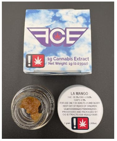 Hoodview Cannabis - First Class | LA Mango Live Resin 1g - 1