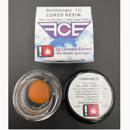 Hoodview Cannabis - First Class | Hashburger Live Resin 1g - 1