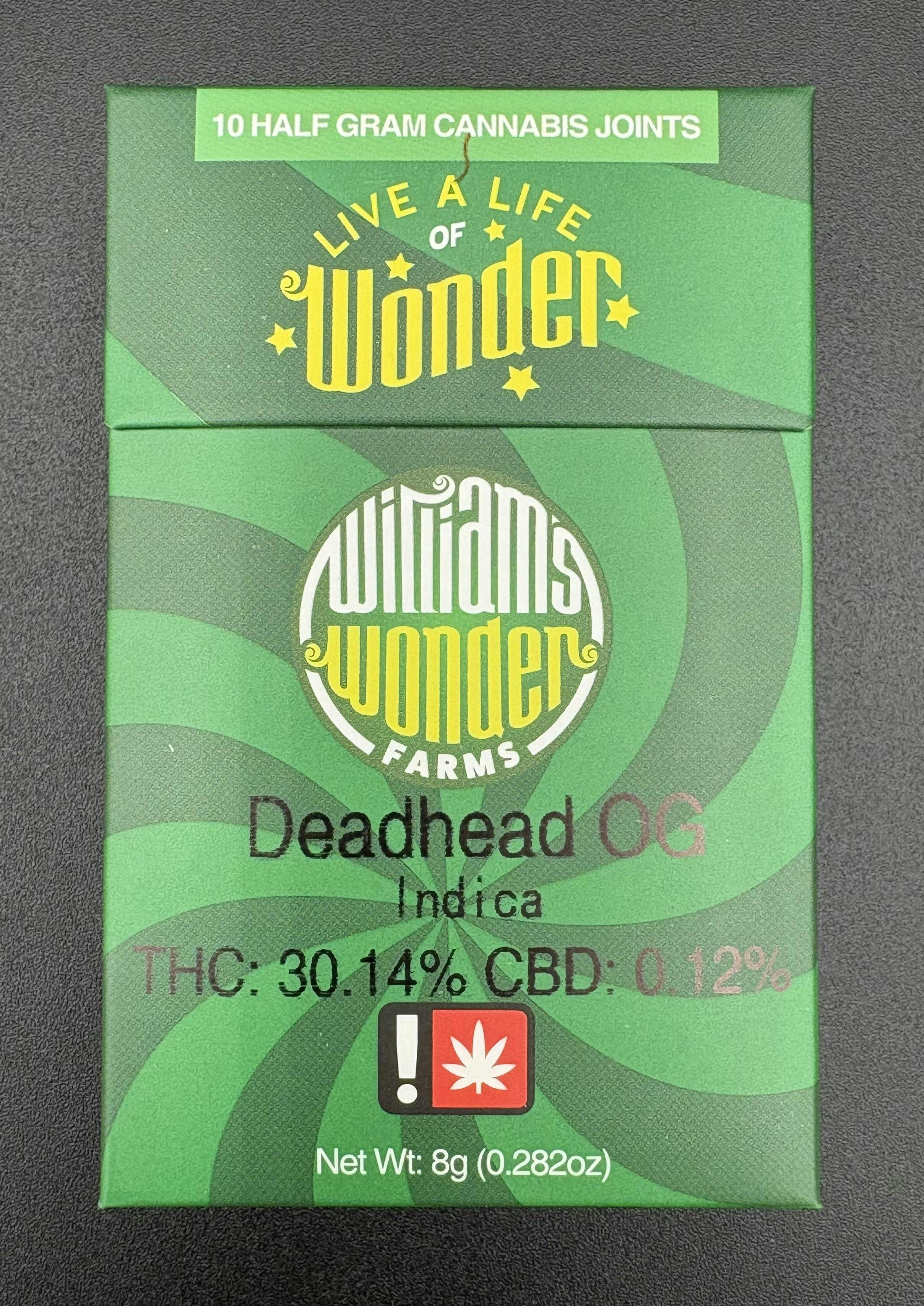 Hoodview Cannabis - WillIams Wonder | Deadhead OG Pre Roll .5g- 10pk - 1