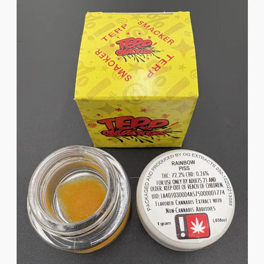 Hoodview Cannabis - Terp Smackers | Rainbow Piss Live Resin 1g - 1