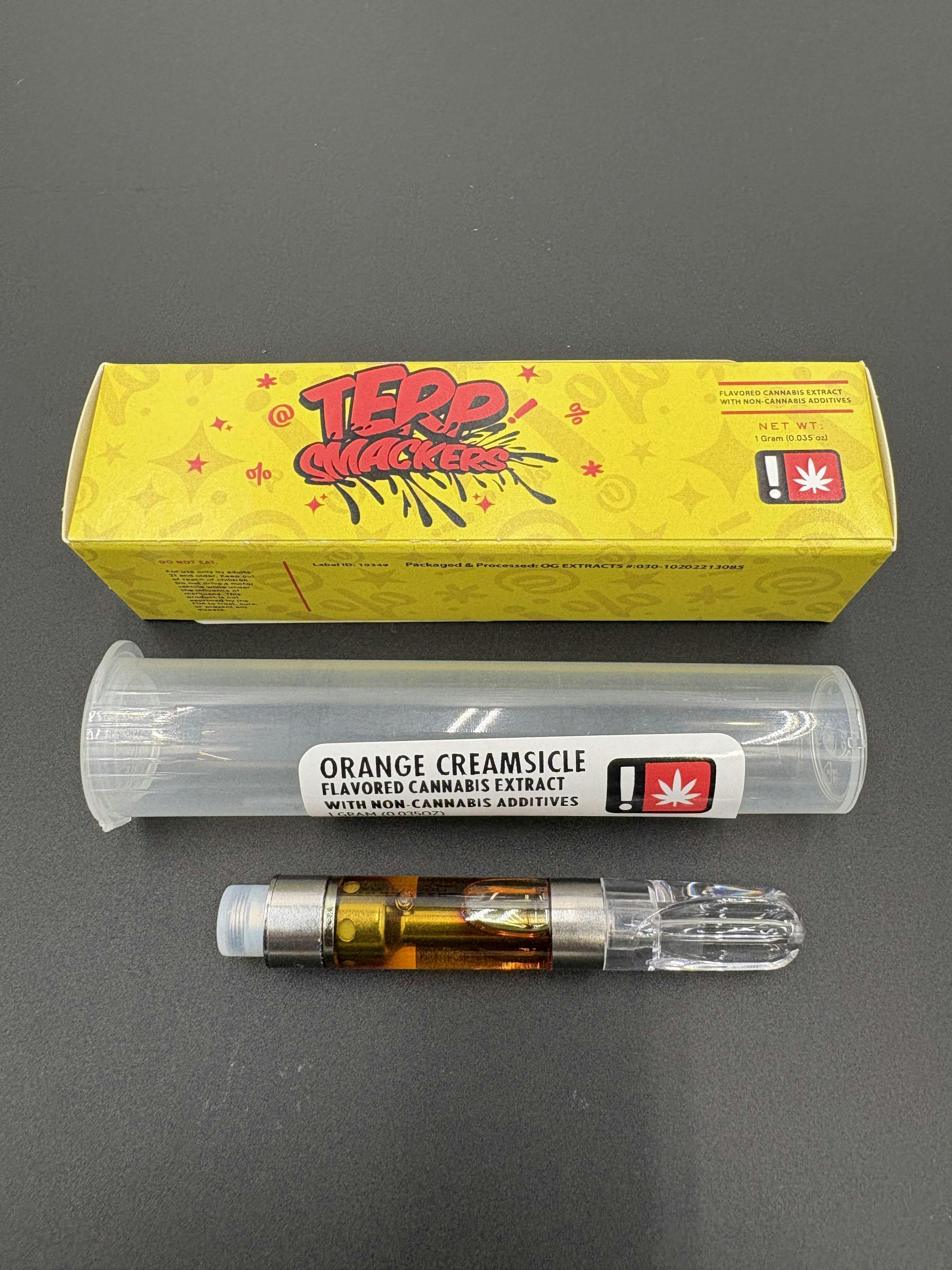 Hoodview Cannabis - Terp Smackers | Orange Creamsicle Cartridge 1g - 1