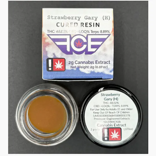 Hoodview Cannabis - First Class | Strawberry Gary Live Resin 2g - 1
