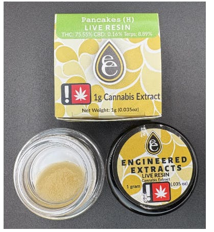 Hoodview Cannabis - Engineered Extracts | Pancakes Live Resin 1g - 1