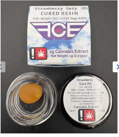 Hoodview Cannabis - First Class | Strawberry Gary Live Resin 1g - 1