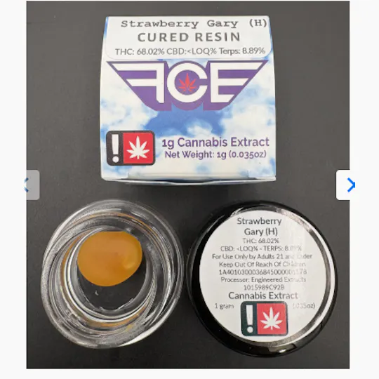 Hoodview Cannabis - First Class | Strawberry Gary Live Resin 1g - 1