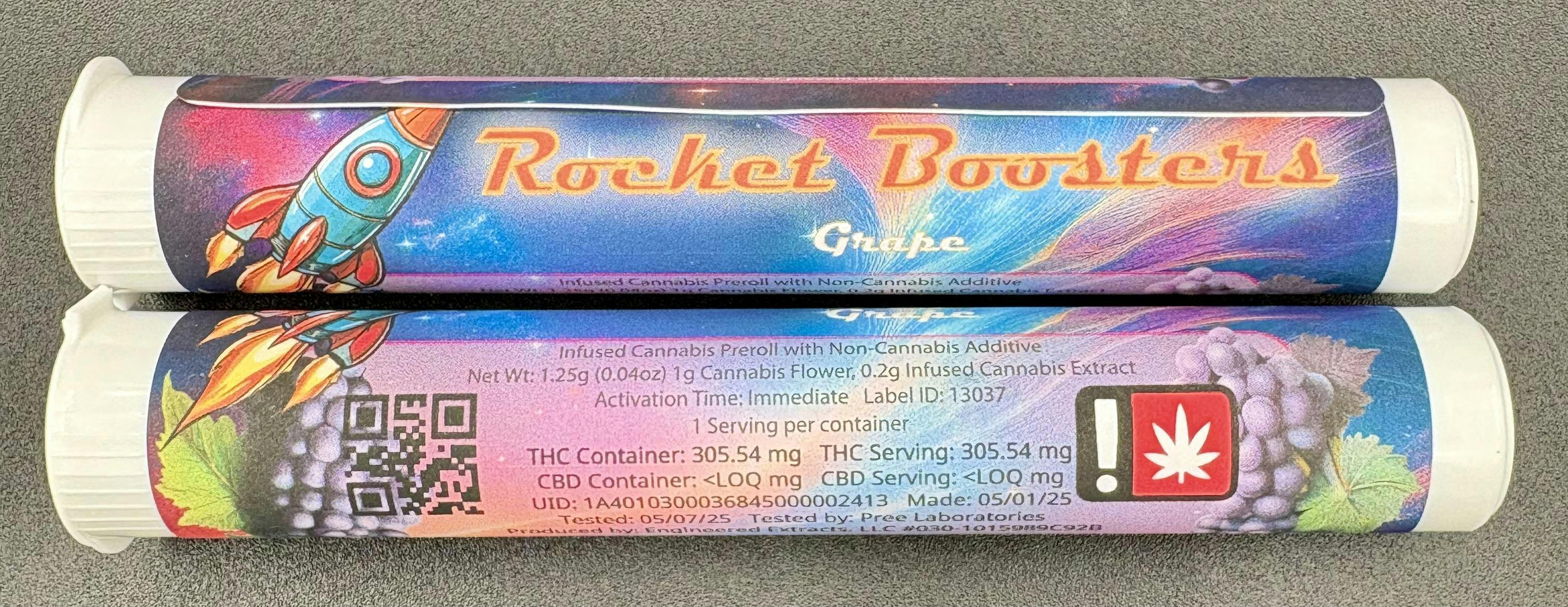 Hoodview Cannabis - Rocket Booster | Grape Infused Pre Roll 1g - 1