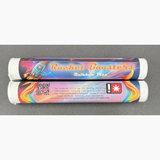 Hoodview Cannabis - Rocket Booster | Rainbow Piss Infused Pre Roll 1g - 1