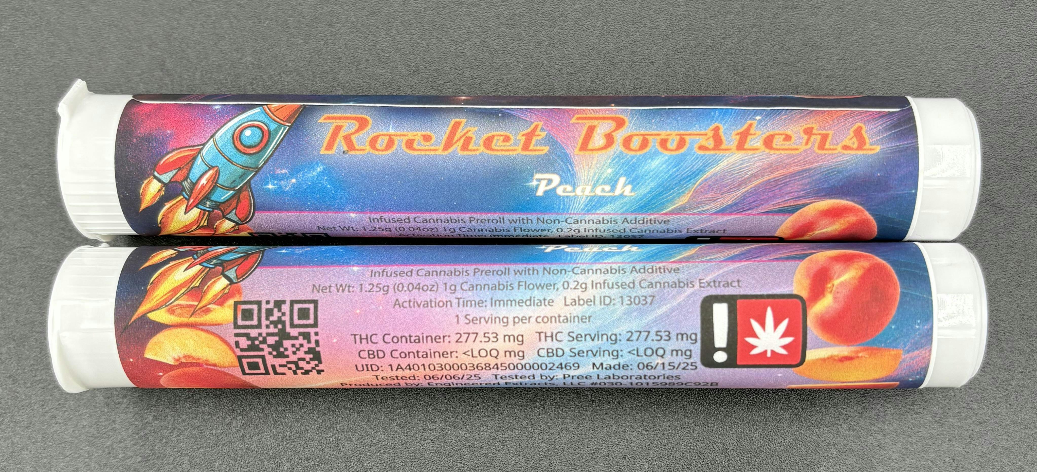 Hoodview Cannabis - Rocket Booster | Peach Infused Pre Roll 1g - 1