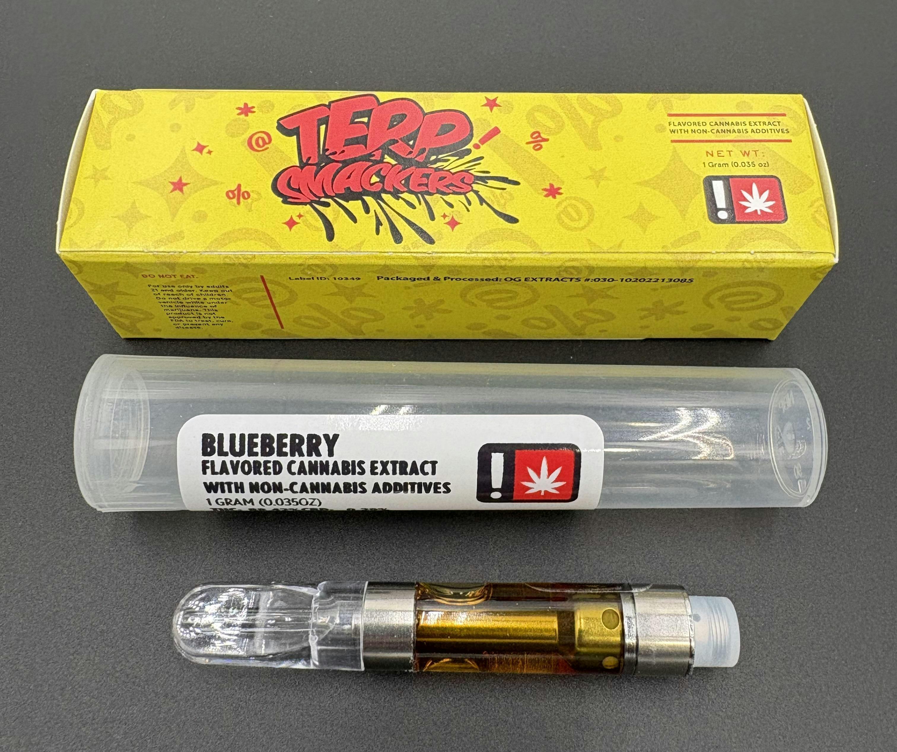 Hoodview Cannabis - Terp Smackers | Blueberry Cartridge 1g - 1