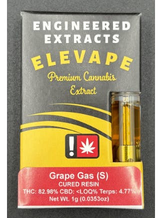 Hoodview Cannabis - Elevape | Grape Gas Live Resin Cartridge 1g - 1
