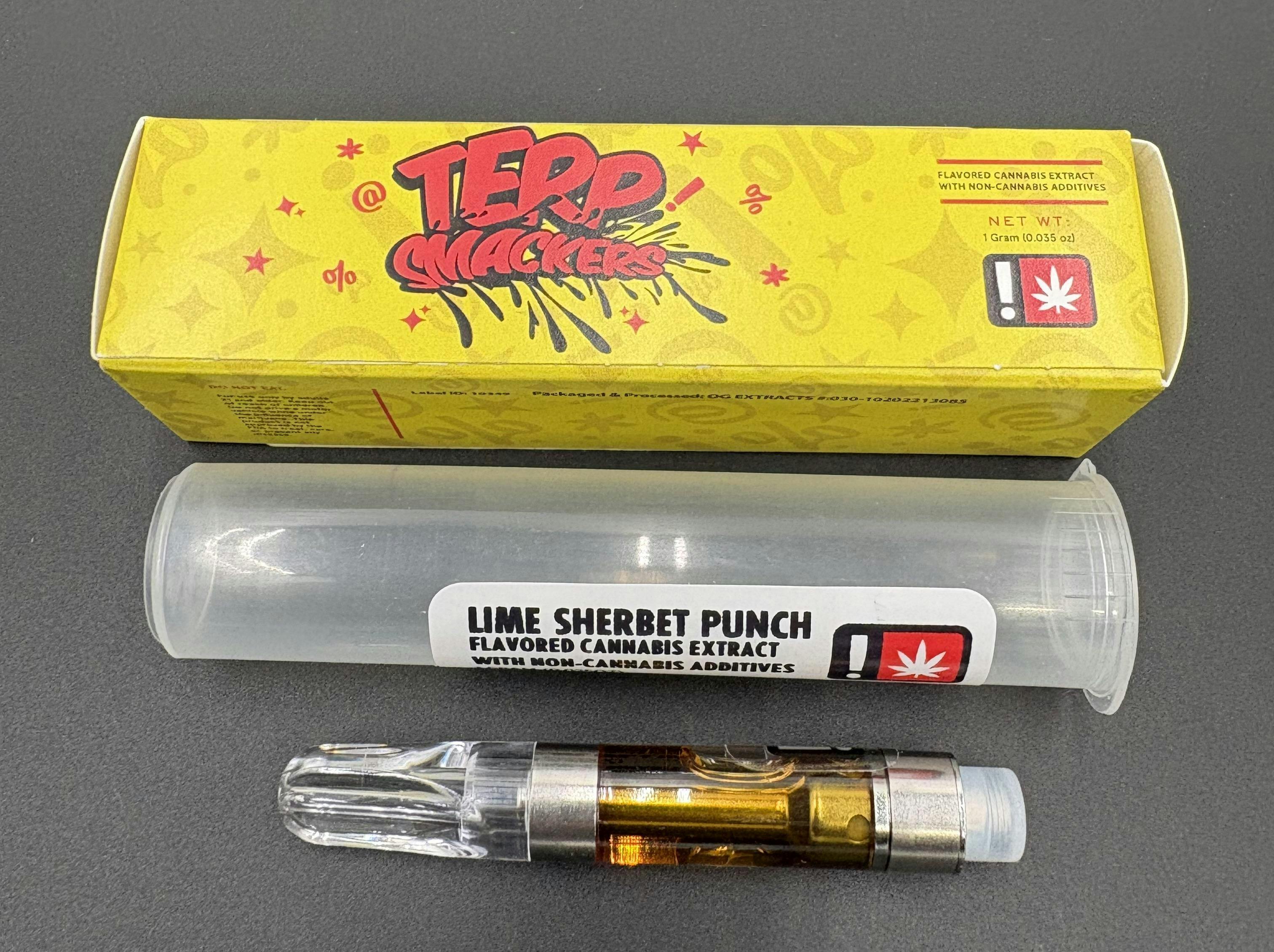 Hoodview Cannabis - Terp Smackers | Lime Sherbert Punch Cartridge 1g - 1