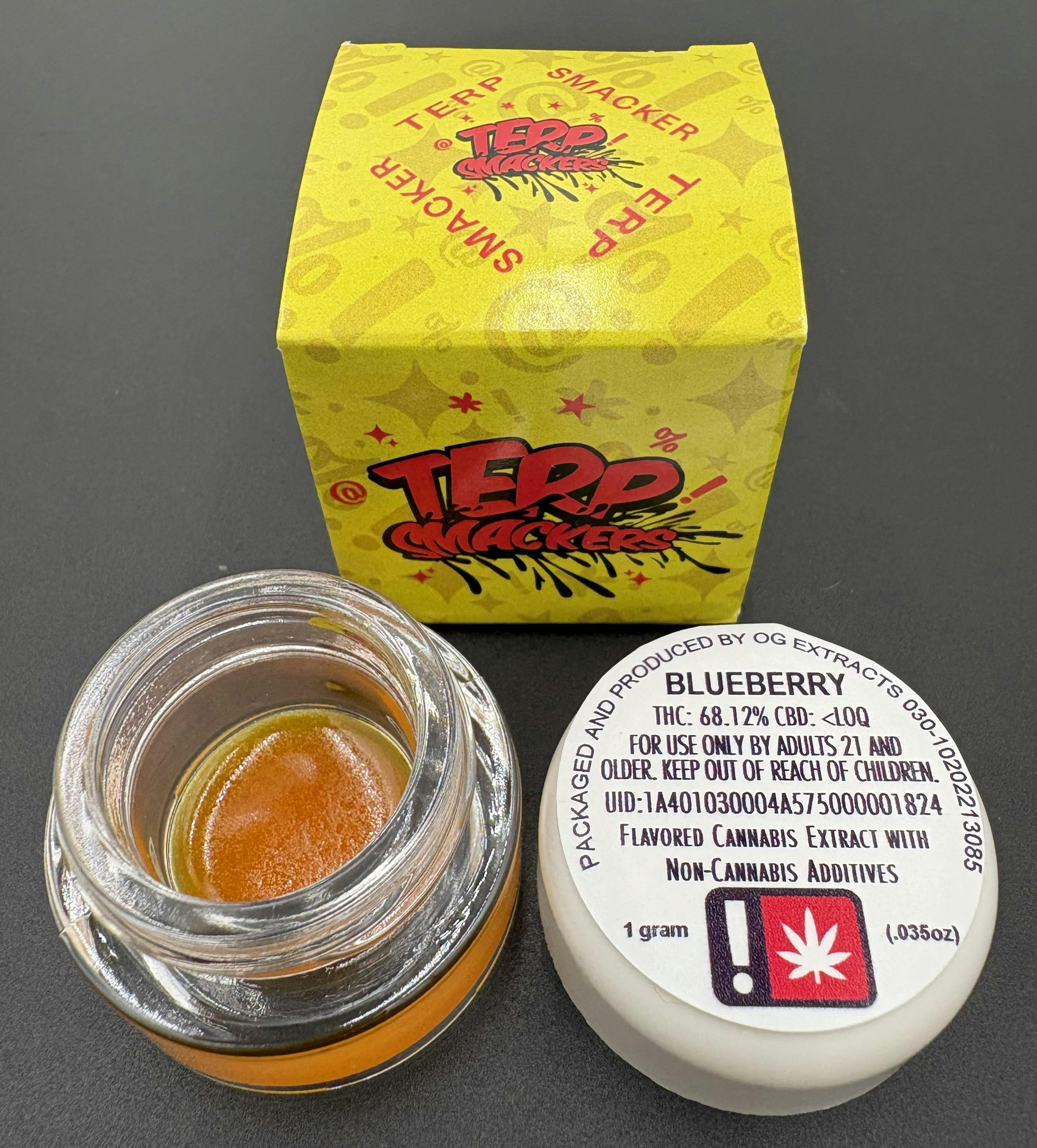 Hoodview Cannabis - Terp Smackers | Blueberry Live Resin 1g - 1