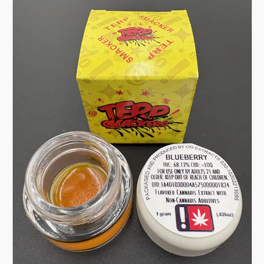 Hoodview Cannabis - Terp Smackers | Blueberry Live Resin 1g - 1