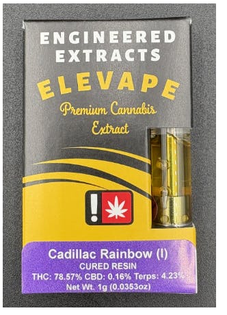 Hoodview Cannabis - Elevape | Cadillac Rainbow Live Resin Cartridge 1g - 1