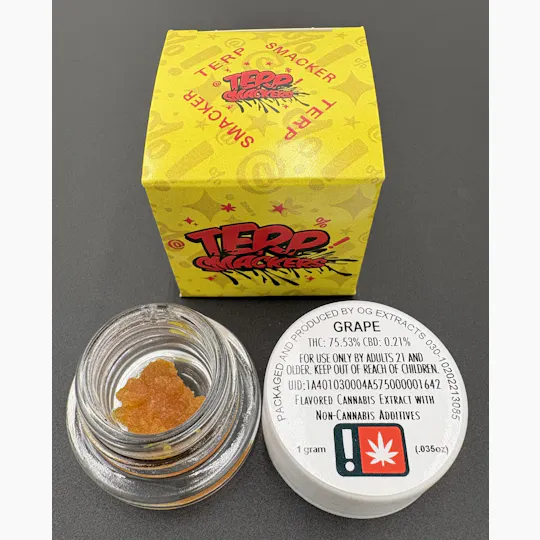 Hoodview Cannabis - Terp Smackers | Grape Live Resin 1g - 1