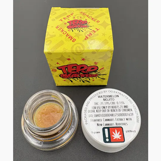 Hoodview Cannabis - Terp Smackers | Watermelon Mojito Live Resin 1g - 1