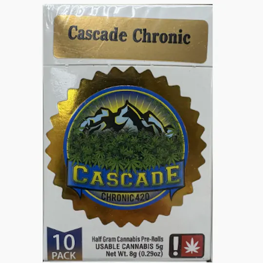Hoodview Cannabis - Cascade Chronic | Platinum Chronic Pre Roll 10pk - .5g - 1
