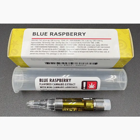 Hoodview Cannabis - Terp Smackers | Blue Raspberry Cartridge 1g - 1