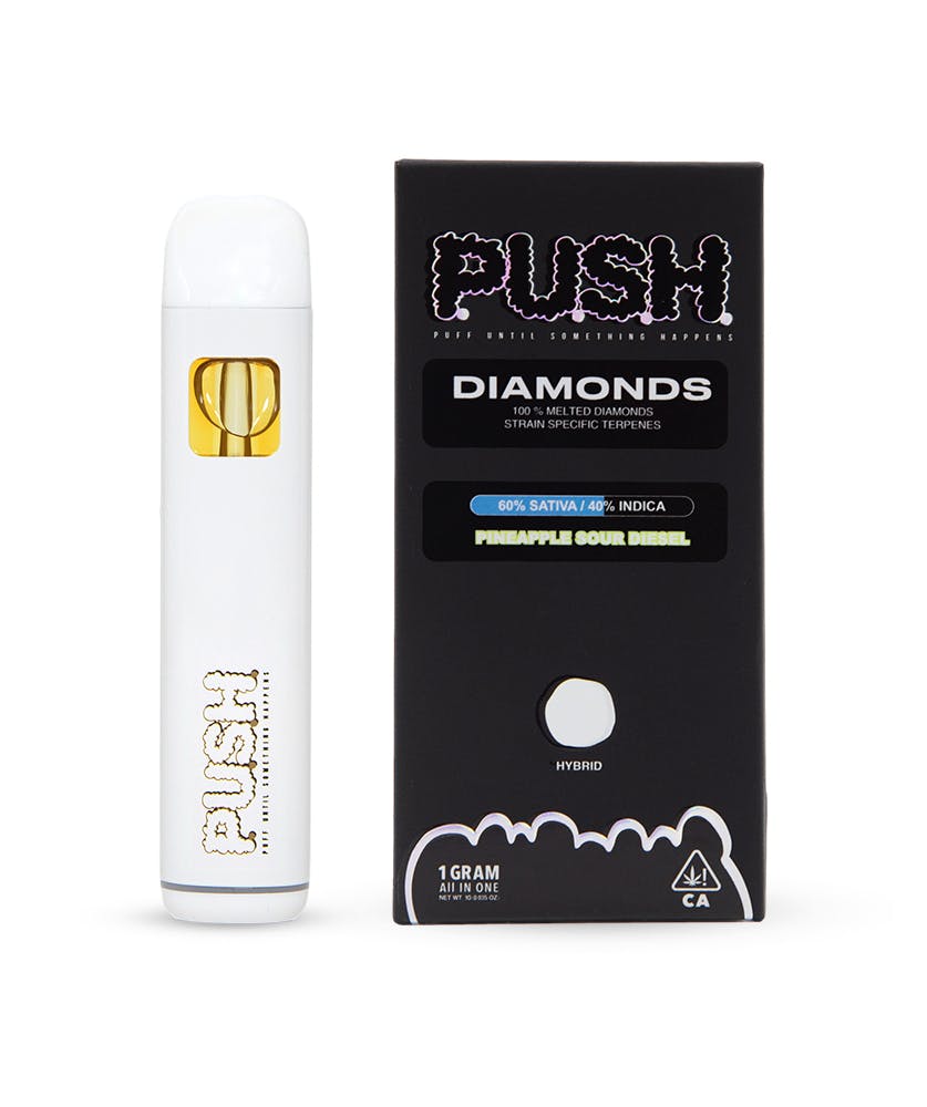 PUSH - Pineapple Sour Diesel 1g Diamonds All In One - 1