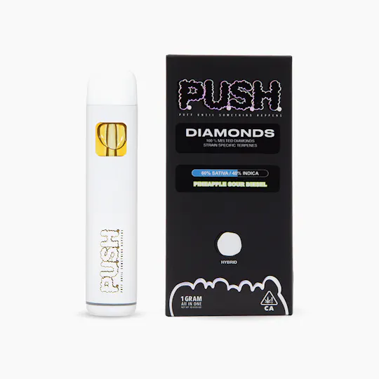 PUSH - Pineapple Sour Diesel 1g Diamonds All In One - 1