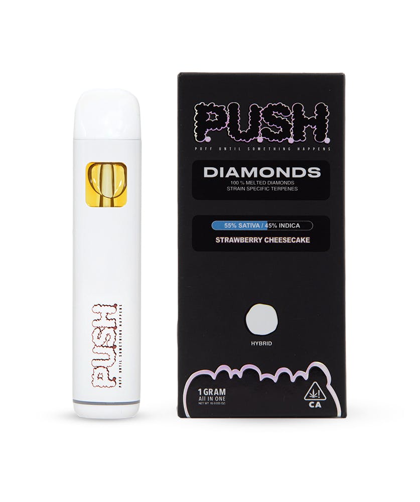 PUSH - Strawberry Cheesecake 1g Diamonds All In One - 1