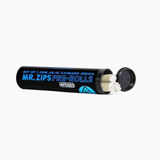 MR. ZIPS - MR. ZIPS | Gorilla Glue | Indica | Infused Pre-Roll | 3-Pack 0.5g - 1