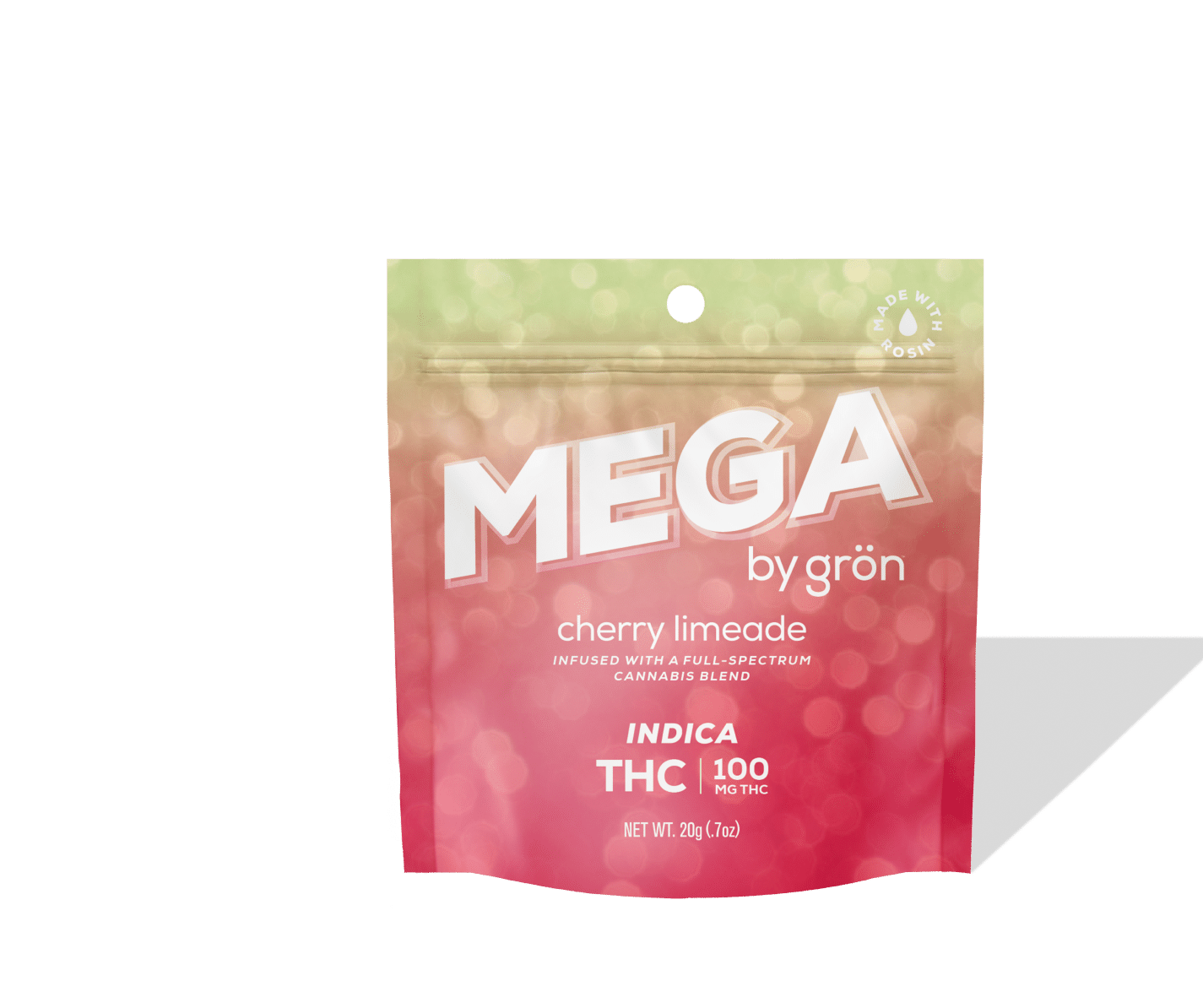 Grön Edibles - Mega | Cherry Limeade | Indica | 100mg THC | 10pk - 1
